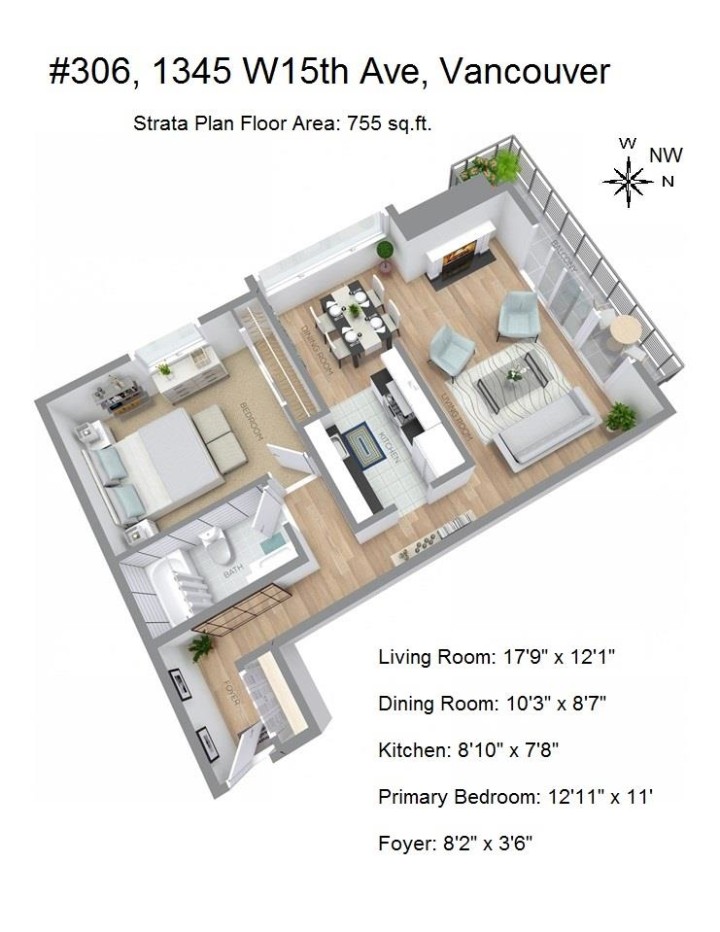 Photo 2 at 306 - 1345 W 15th Avenue, Fairview VW, Vancouver West