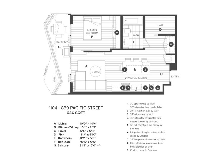 Photo 40 at 1104 - 889 Pacific Street, Downtown VW, Vancouver West