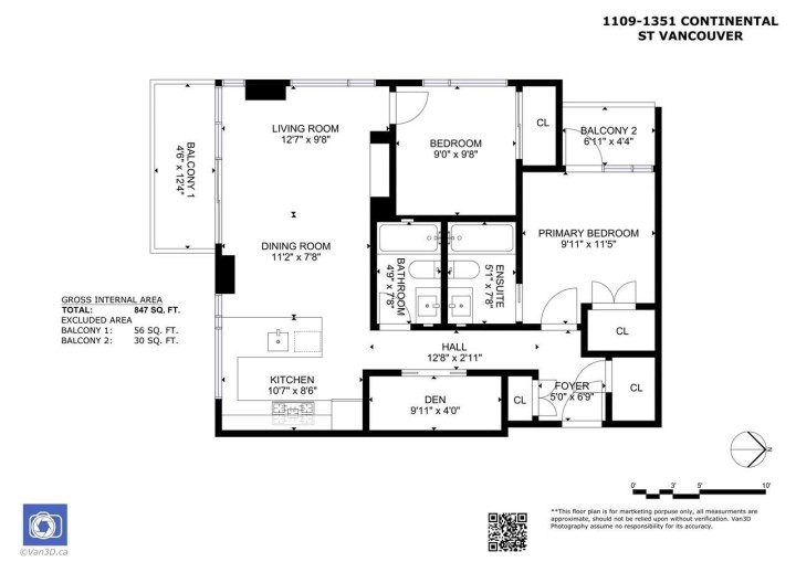 Photo 27 at 1109 - 1351 Continental Street, Downtown VW, Vancouver West