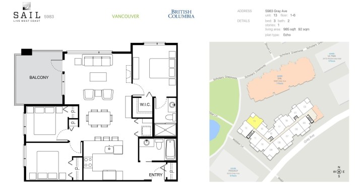 Photo 4 at 513 - 5983 Gray Avenue, University VW, Vancouver West