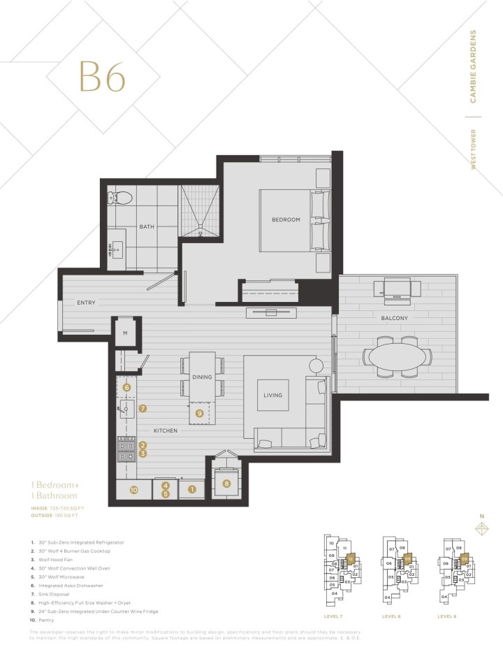 Photo 6 at 909 - 7418 Paulson Street, South Cambie, Vancouver West