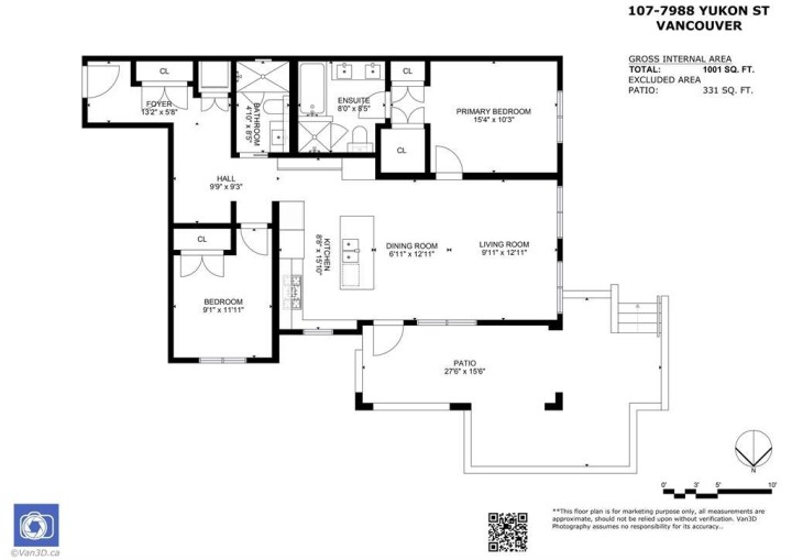 Photo 2 at 107 - 7988 Yukon Street, Marpole, Vancouver West