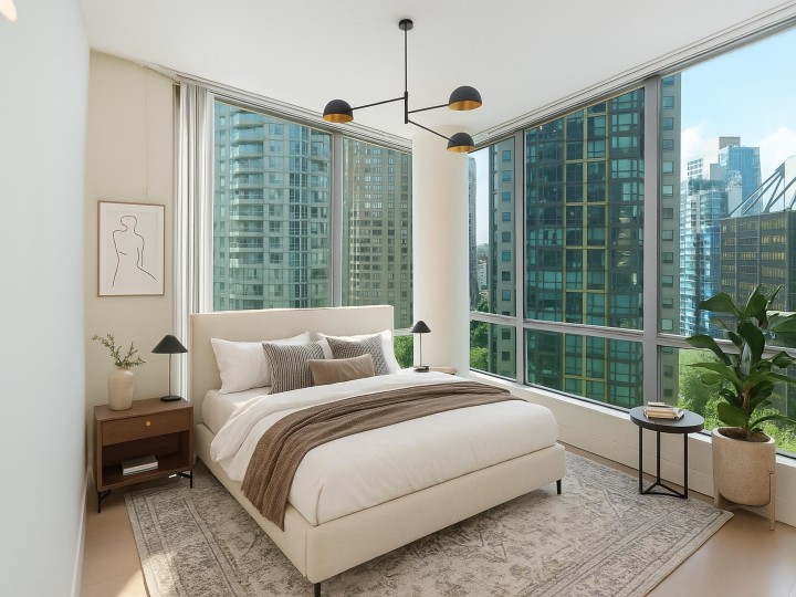 Photo 4 at 1408 - 1288 W Georgia Street, West End VW, Vancouver West