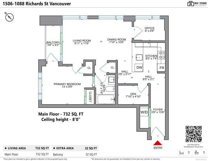 Photo 39 at 1506 - 1088 Richards Street, Yaletown, Vancouver West