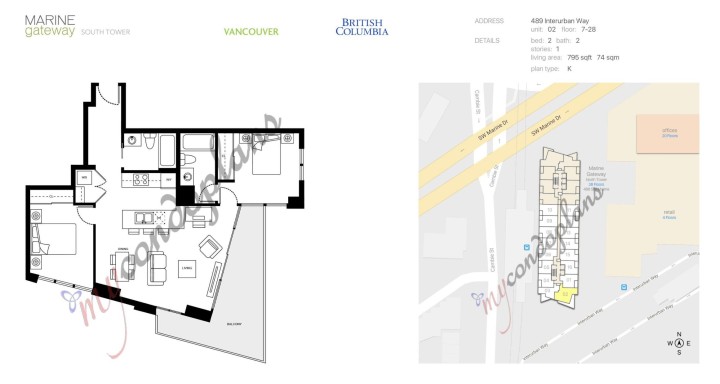 Photo 2 at 1802 - 489 Interurban Way, Marpole, Vancouver West