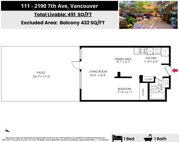 Photo 27 at 111 - 2190 W 7 Avenue, Kitsilano, Vancouver West