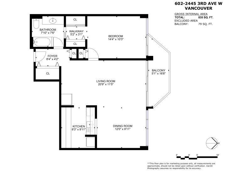 Photo 34 at 602 - 2445 W 3rd Avenue, Kitsilano, Vancouver West