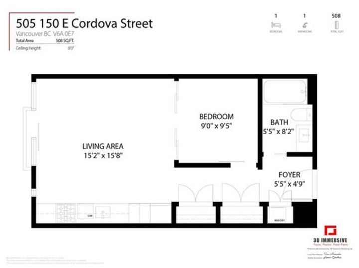 Photo 2 at 505 - 150 E Cordova Street, Downtown VE, Vancouver East