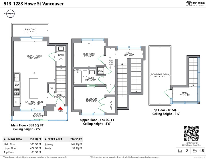 Photo 27 at 513 - 1283 Howe Street, Downtown VW, Vancouver West