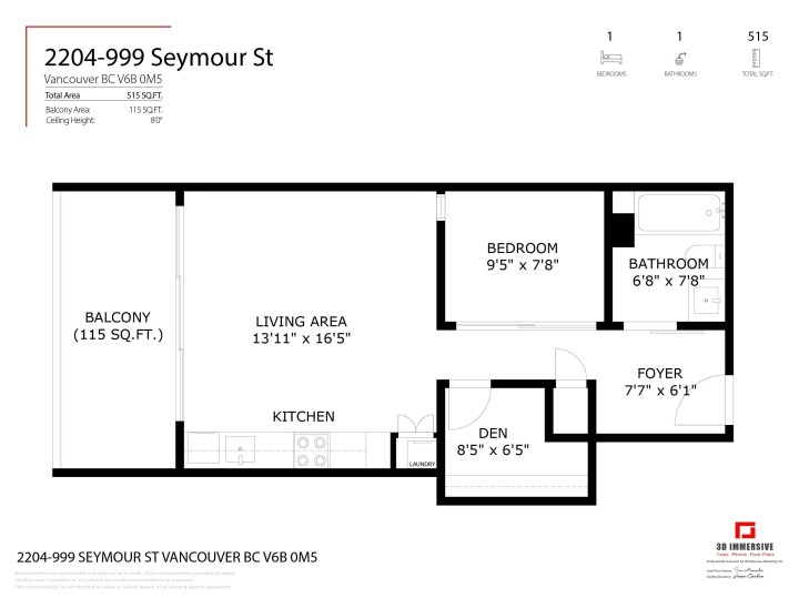 Photo 13 at 2204 - 999 Seymour Street, Downtown VW, Vancouver West