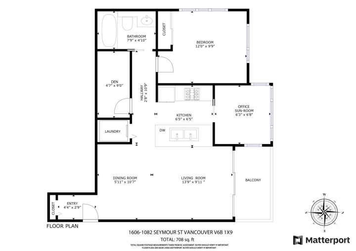 Photo 2 at 1606 - 1082 Seymour Street, Downtown VW, Vancouver West