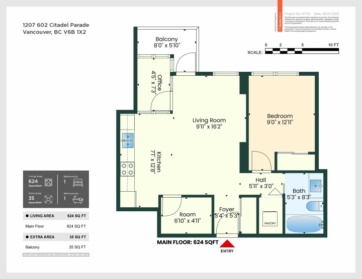 Photo 30 at 1207 - 602 Citadel Parade, Downtown VW, Vancouver West