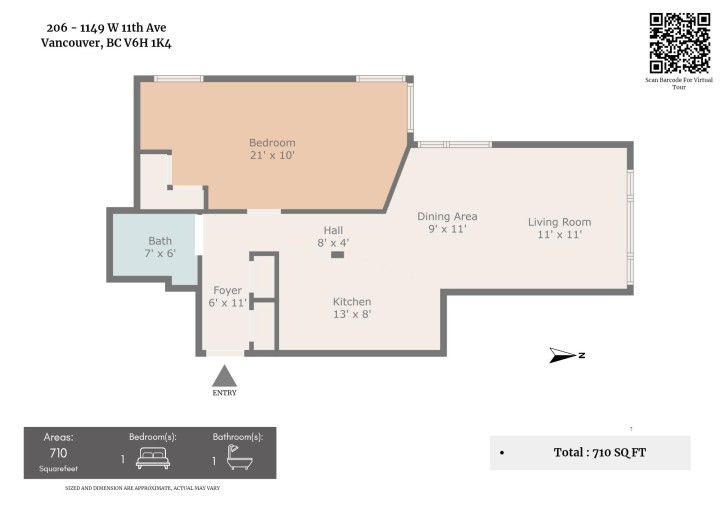 Photo 12 at 206 - 1149 W 11th Avenue, Fairview VW, Vancouver West