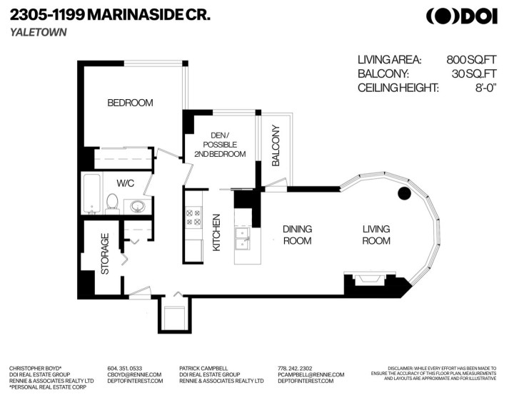 Photo 21 at 2305 - 1199 Marinaside Crescent, Yaletown, Vancouver West