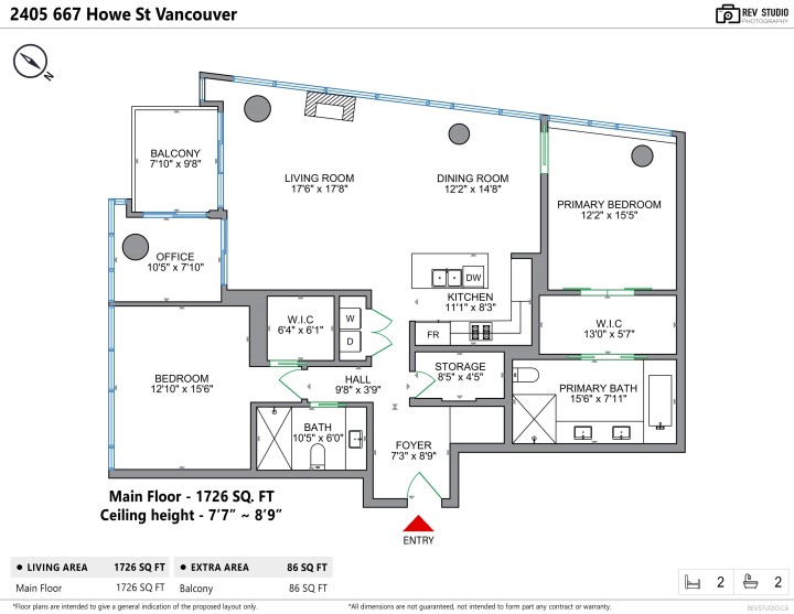 Photo 34 at 2405 - 667 Howe Street, Downtown VW, Vancouver West