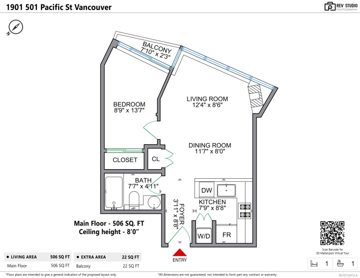 Photo 23 at 1901 - 501 Pacific Street, Downtown VW, Vancouver West