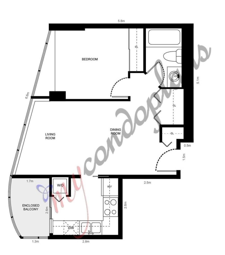 Photo 14 at 805 - 1166 Melville Street, Coal Harbour, Vancouver West