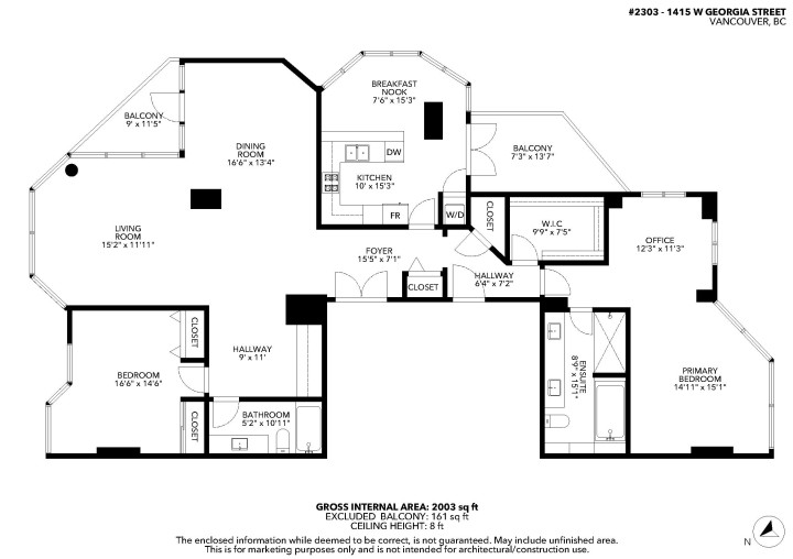 Photo 36 at 2303 - 1415 W Georgia Street, Coal Harbour, Vancouver West