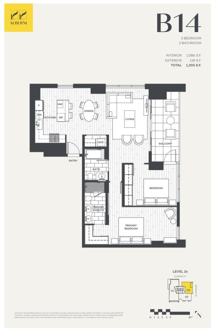 Photo 12 at 1402 - 1818 Alberni Street, West End VW, Vancouver West