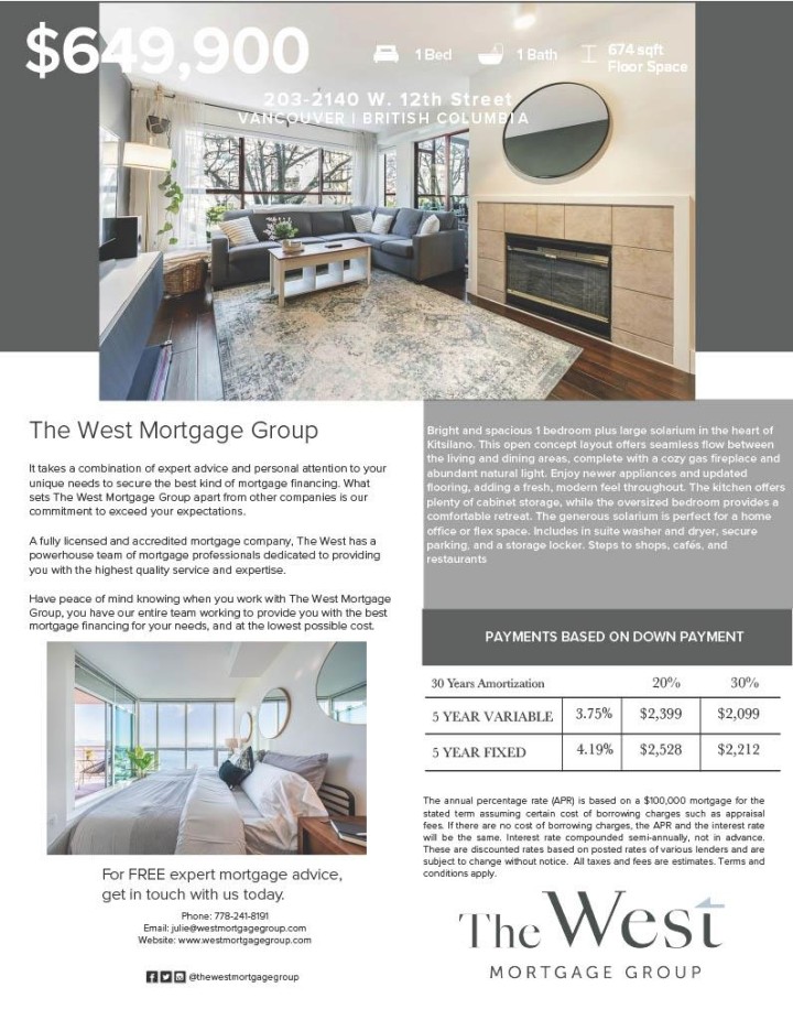 Photo 26 at 203 - 2140 W 12th Street, Kitsilano, Vancouver West