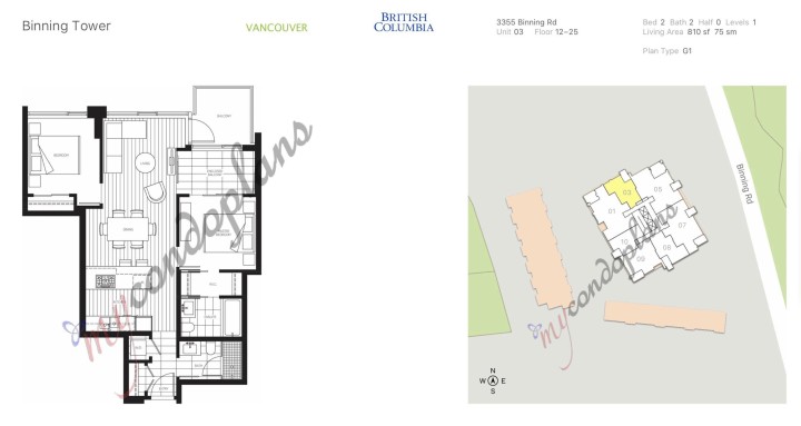 Photo 2 at 2303 - 3355 Binning Road, University VW, Vancouver West