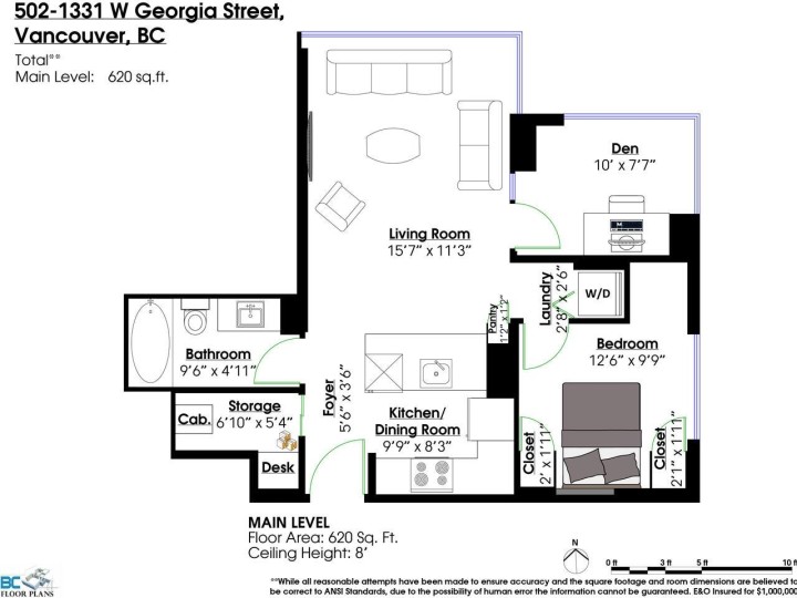 Photo 40 at 502 - 1331 W Georgia Street, Coal Harbour, Vancouver West