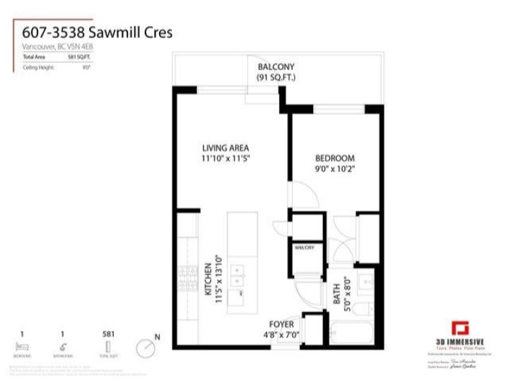 Photo 18 at 607 - 3538 Sawmill Crescent, South Marine, Vancouver East