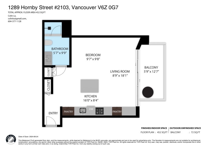 Photo 4 at 2103 - 1289 Hornby Street, Downtown VW, Vancouver West