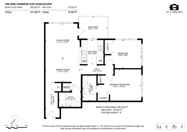 Photo 3 at 709 - 3660 Vanness Avenue, Collingwood VE, Vancouver East