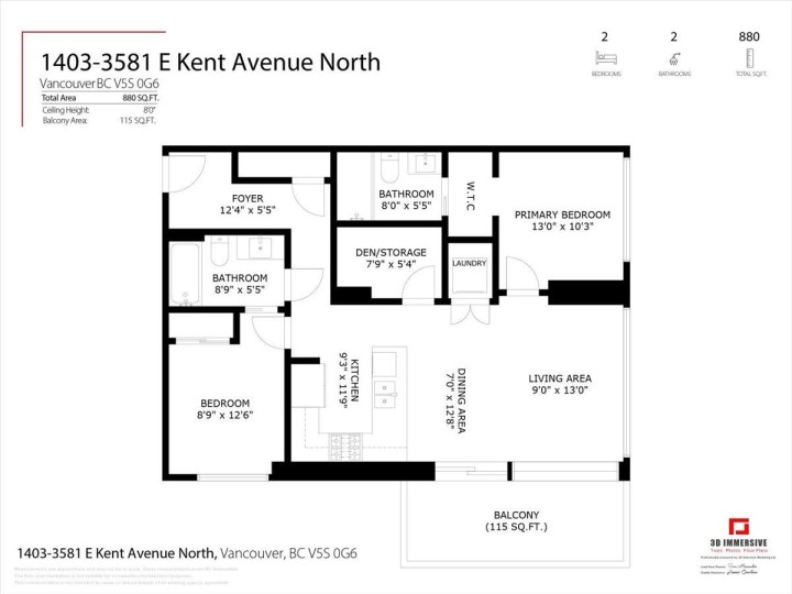Photo 21 at 1403 - 3581 E Kent Avenue North, South Marine, Vancouver East