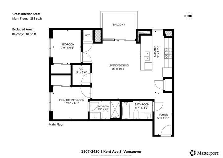 Photo 30 at 1507 - 3430 E Kent Avenue South, South Marine, Vancouver East
