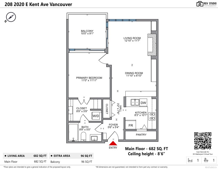 Photo 27 at 208 - 2020 E Kent Avenue South, South Marine, Vancouver East