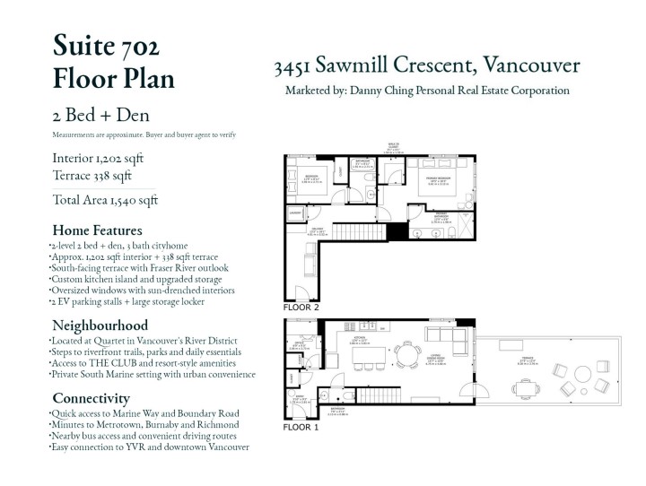 Photo 2 at 702 - 3451 Sawmill Crescent, South Marine, Vancouver East