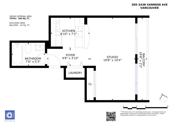 Photo 27 at 205 - 3438 Vanness Avenue, Collingwood VE, Vancouver East