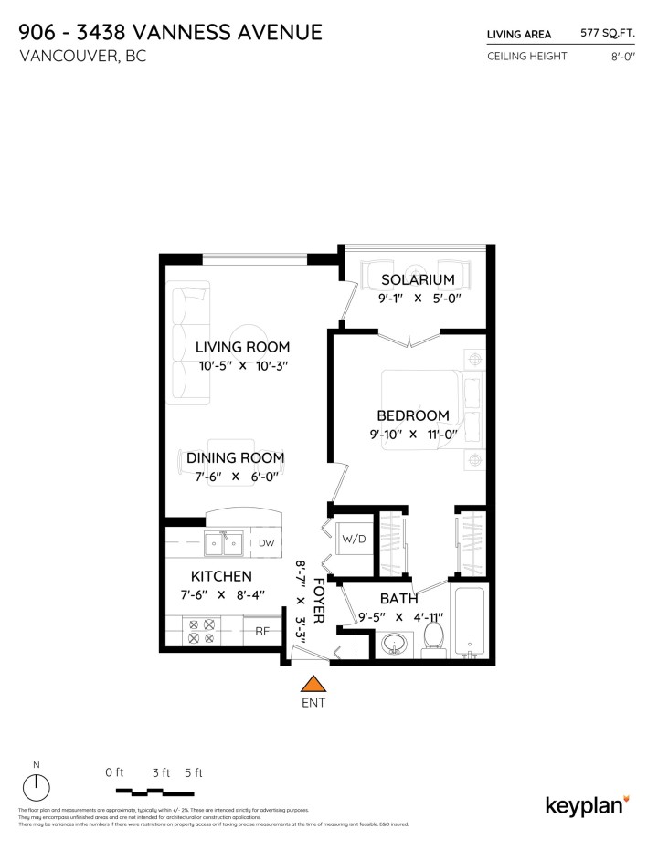 Photo 2 at 906 - 3438 Vanness Avenue, Collingwood VE, Vancouver East