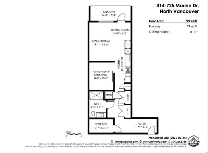 Photo 12 at 414 - 725 Marine Drive, Harbourside, North Vancouver
