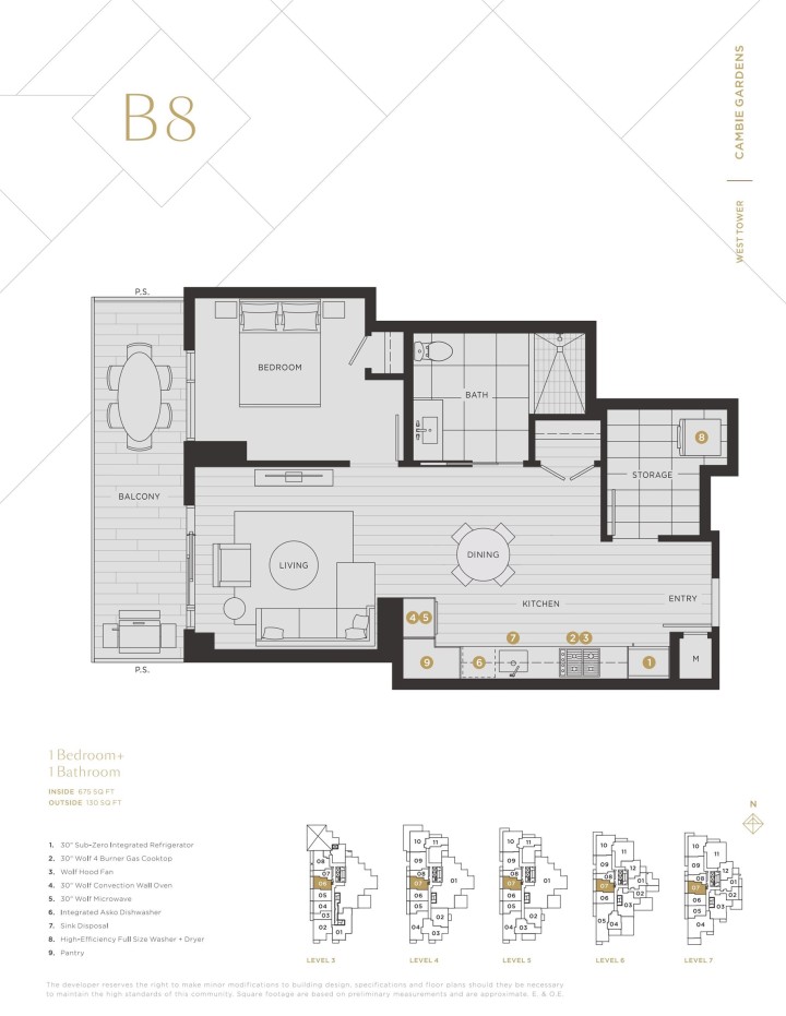 Photo 6 at 707 - 7418 Paulson Street, South Cambie, Vancouver West
