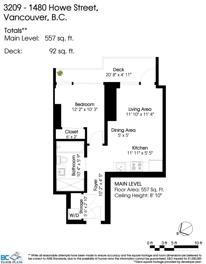 Photo 19 at 3209 - 1480 Howe Street, Yaletown, Vancouver West