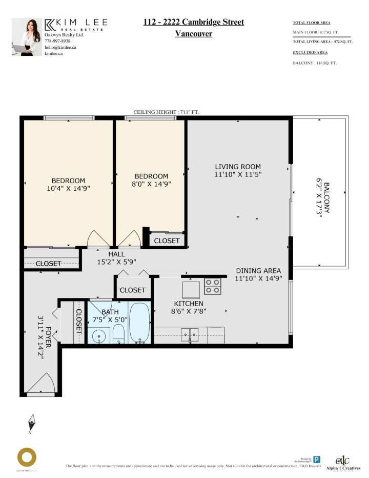 Photo 25 at 112 - 2222 Cambridge Street, Hastings, Vancouver East