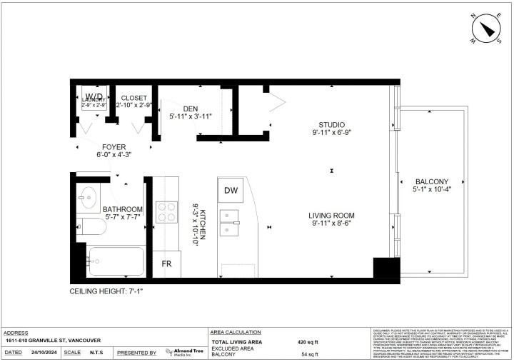 Photo 11 at 1611 - 610 Granville Street, Downtown VW, Vancouver West