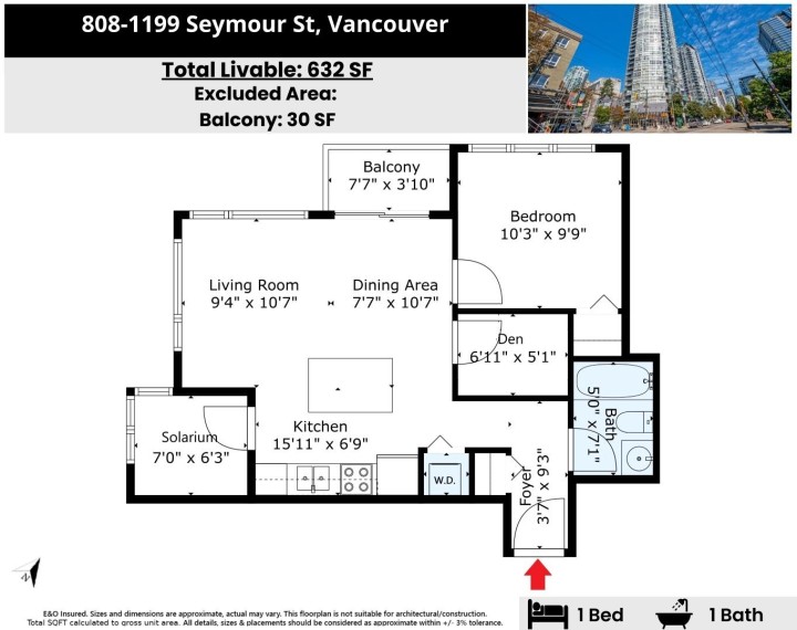 Photo 25 at 808 - 1199 Seymour Street, Downtown VW, Vancouver West