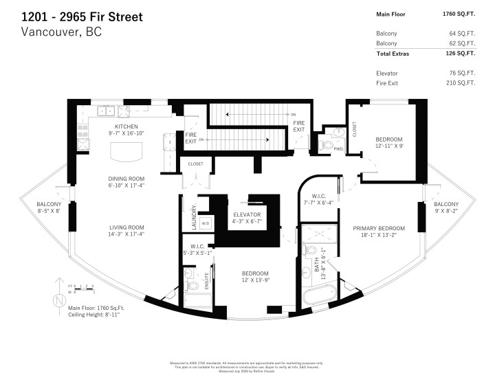 Photo 2 at 1201 - 2965 Fir Street, Fairview VW, Vancouver West