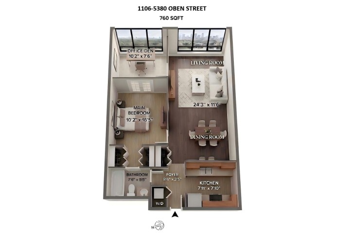 Photo 21 at 1106 - 5380 Oben Street, Collingwood VE, Vancouver East