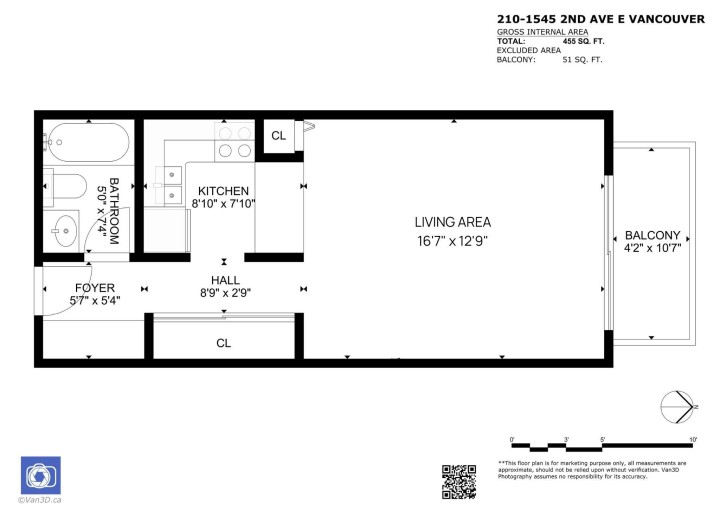 Photo 14 at 210 - 1545 E 2nd Avenue, Grandview Woodland, Vancouver East
