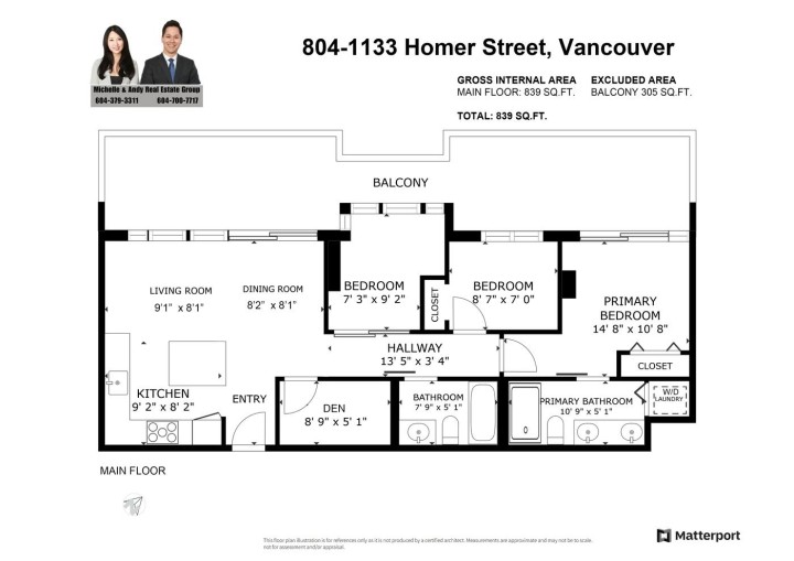 Photo 4 at 804 - 1133 Homer Street, Yaletown, Vancouver West