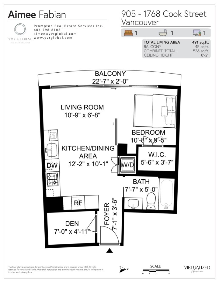Photo 2 at 905 - 1768 Cook Street, False Creek, Vancouver West