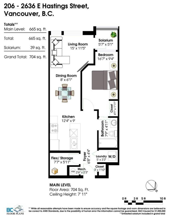 Photo 4 at 206 - 2636 E Hastings Street, Renfrew VE, Vancouver East