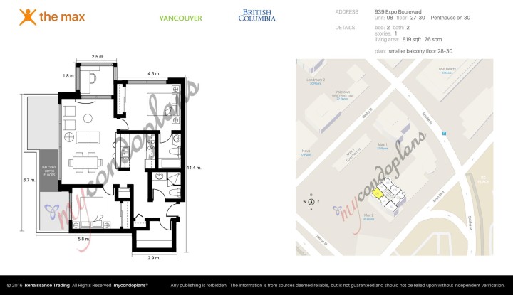 Photo 17 at 3008 - 939 Expo Boulevard, Yaletown, Vancouver West