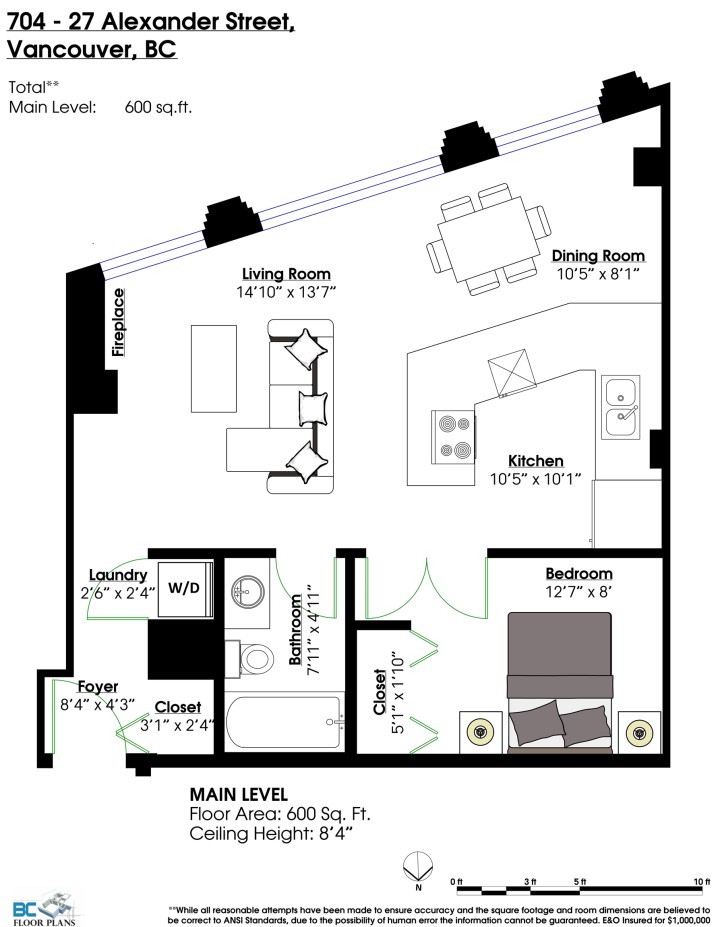 Photo 6 at 704 - 27 Alexander Street, Downtown VE, Vancouver East
