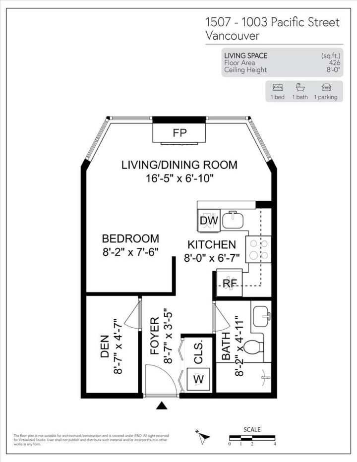 Photo 22 at 1507 - 1003 Pacific Street, West End VW, Vancouver West
